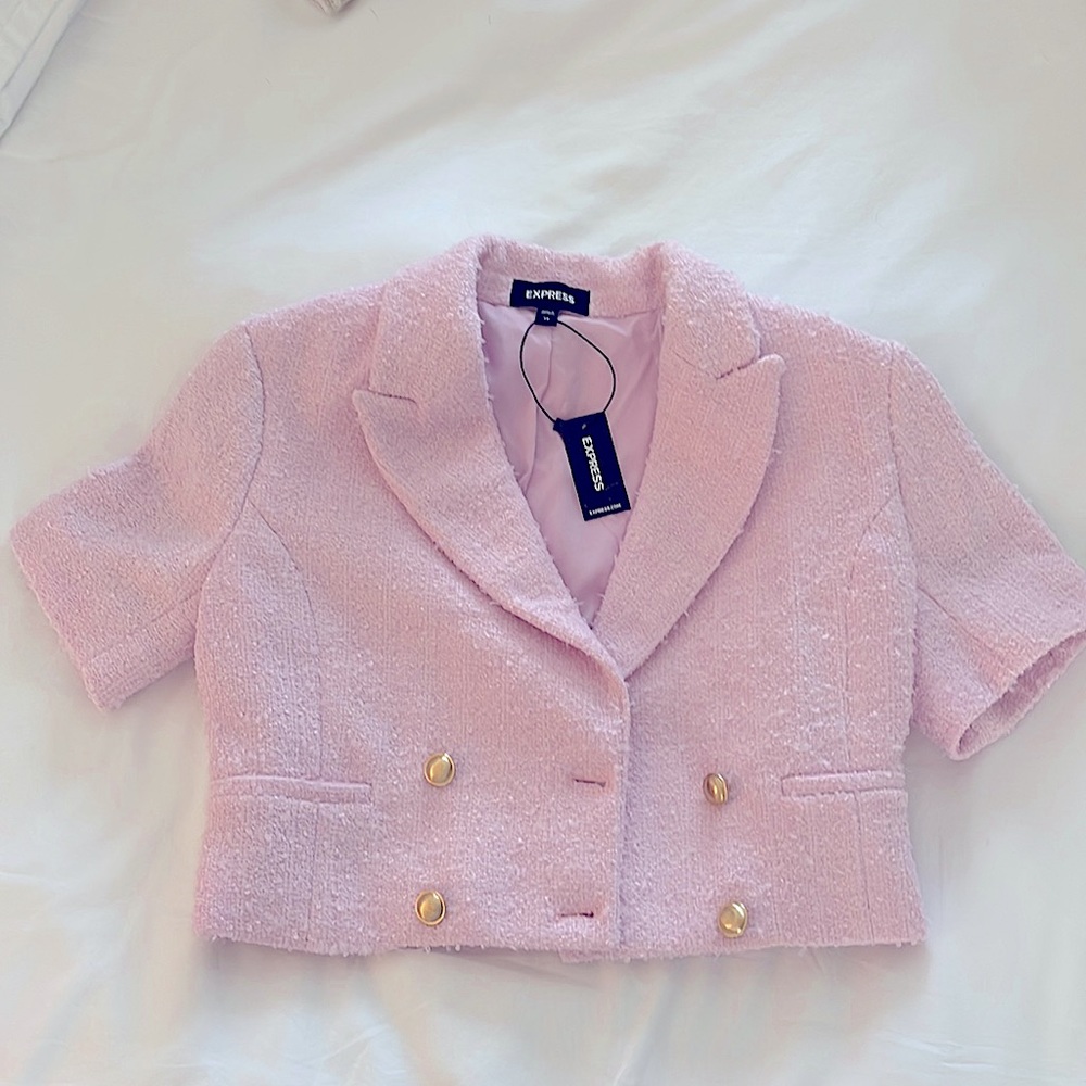 Express Crop Tweed Jacket {XSmall}